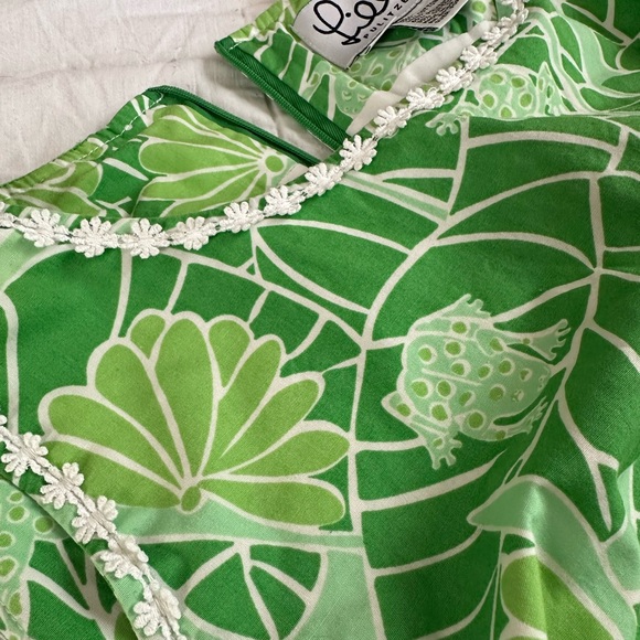 Lilly Pulitzer top, Lilly Pulitzer green frog top size 10p - Picture 5 of 8